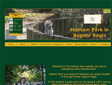 Tablet Screenshot of hothampark.co.uk